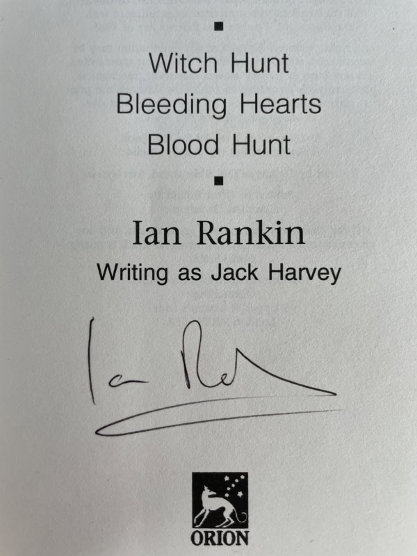 ian rankin the jack harvey novels signed first2