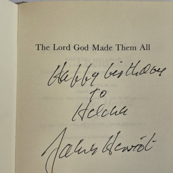 james herriot the lord god made them all signed first3