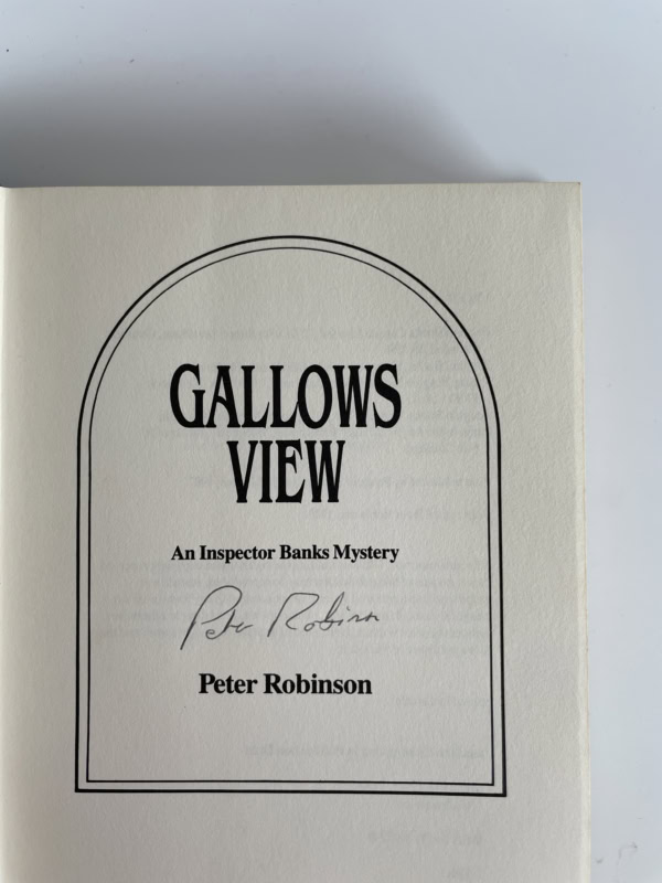 peter robinson gallows view first ed2