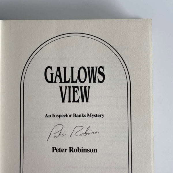 peter robinson gallows view first ed2