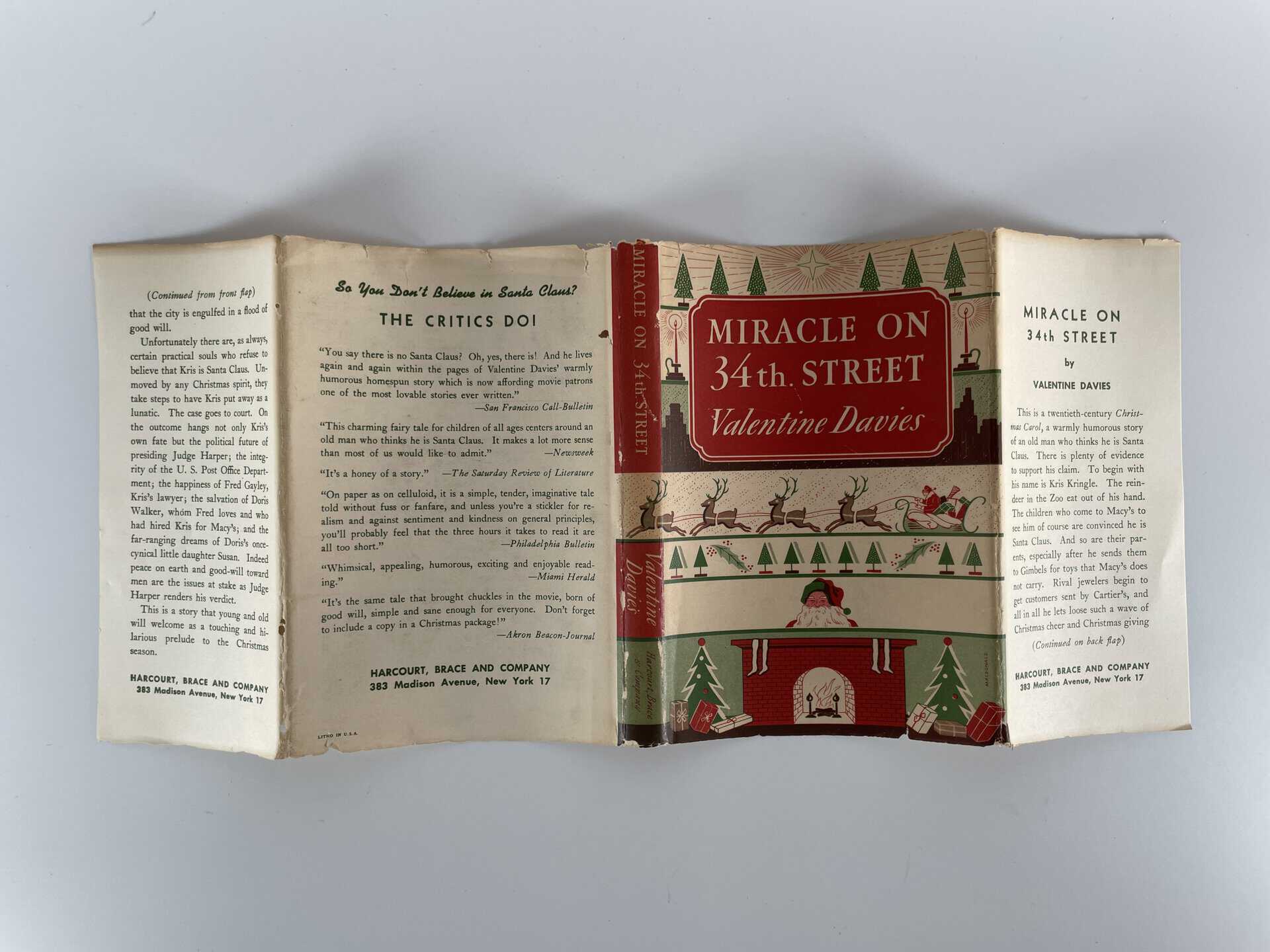 valentine davies miracle on 34th street first ed4