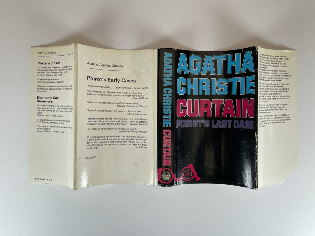 agatha christie curtain signed suchet first5