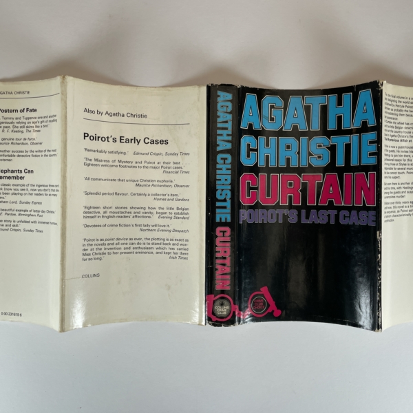 agatha christie curtain signed suchet first5