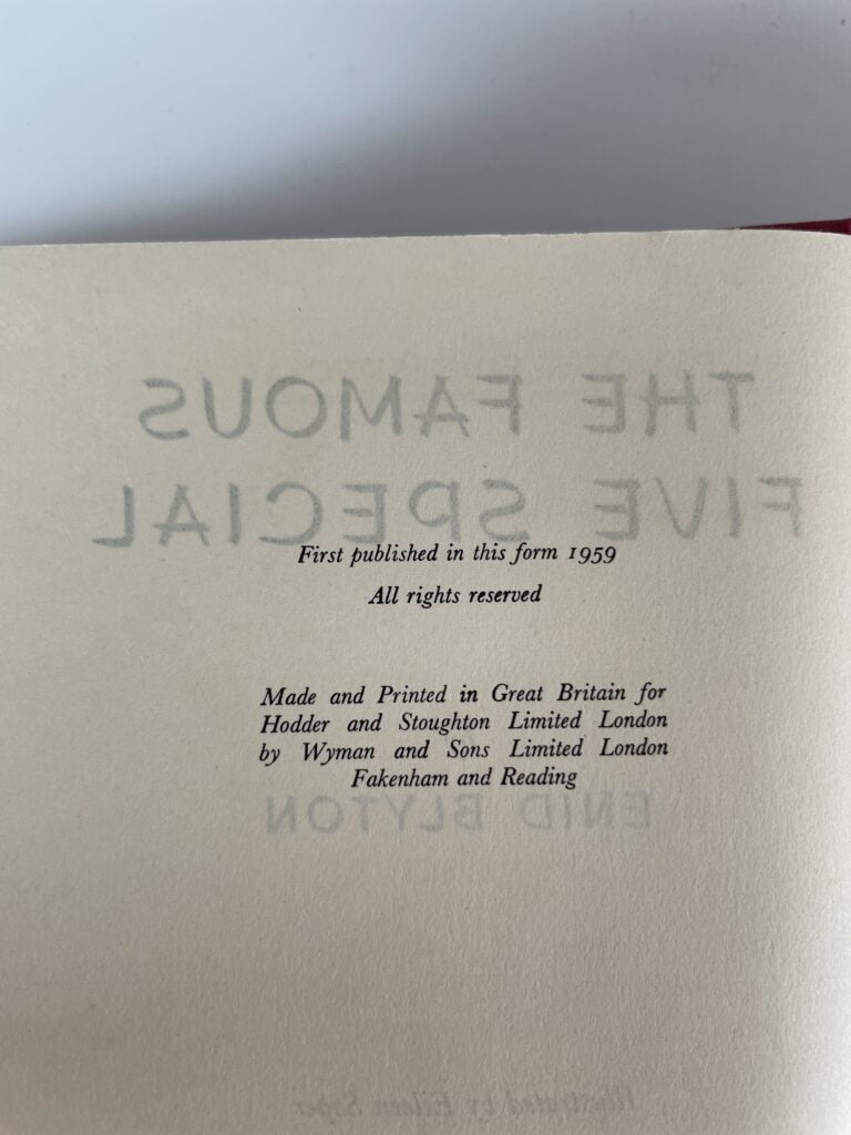 enid blyton famous five special first edi4