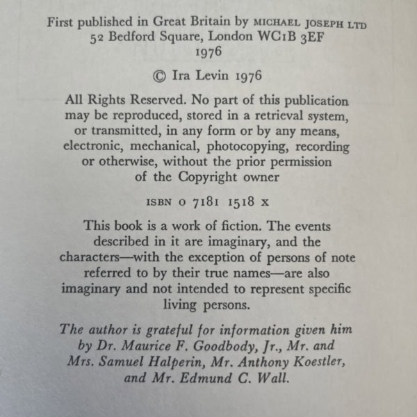 ira levin the boys from brazil first3