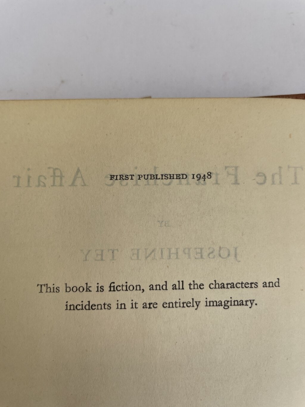 josephine tey the franchise affair first edition2