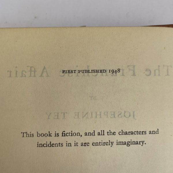 josephine tey the franchise affair first edition2