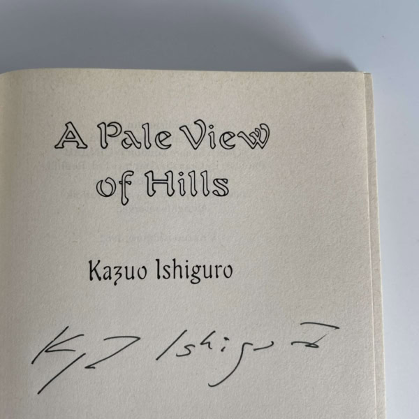 kazuo ishiguro a pale view of the hills signed 2