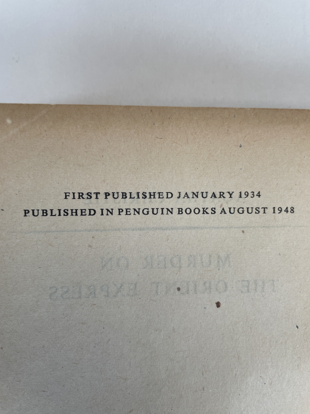 agatha christie orient express first paperback 2