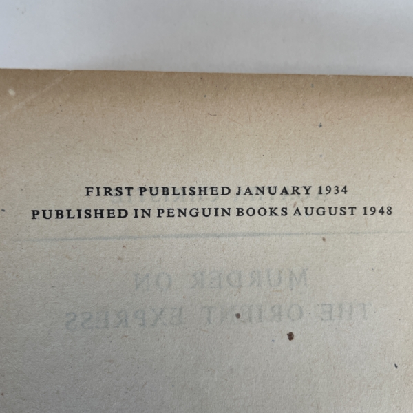 agatha christie orient express first paperback 2