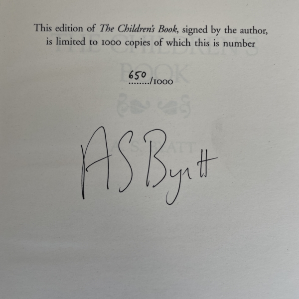 as byatt the childrens book first ed3