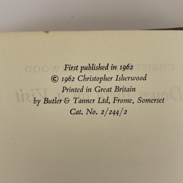 chirstopher isherwood down there on a visit first2