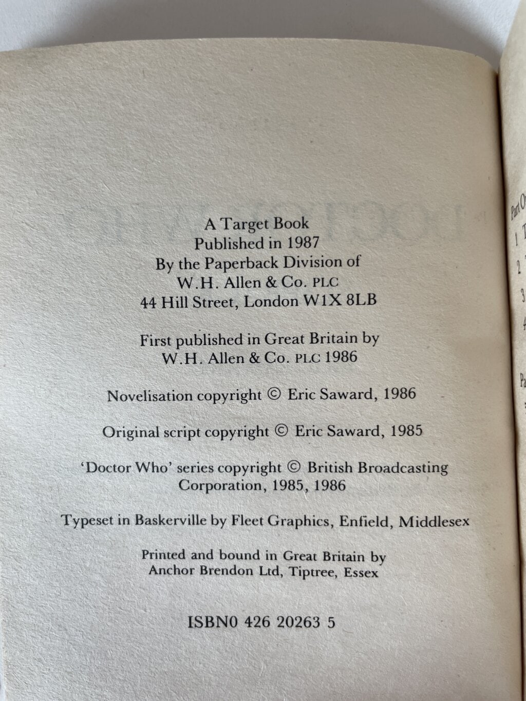 eric saward doctor who slipback first2