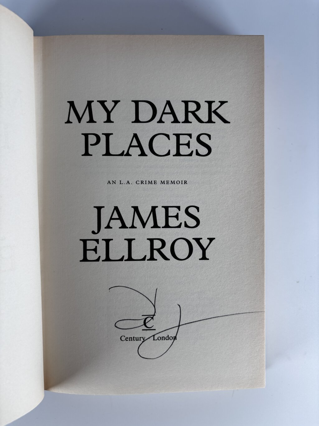 james ellroy my dark place signed2