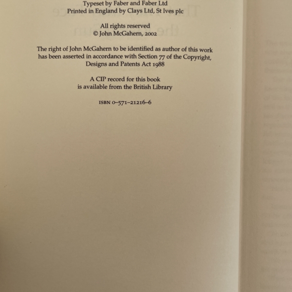 john mcgahern that they may face the rising sun first2