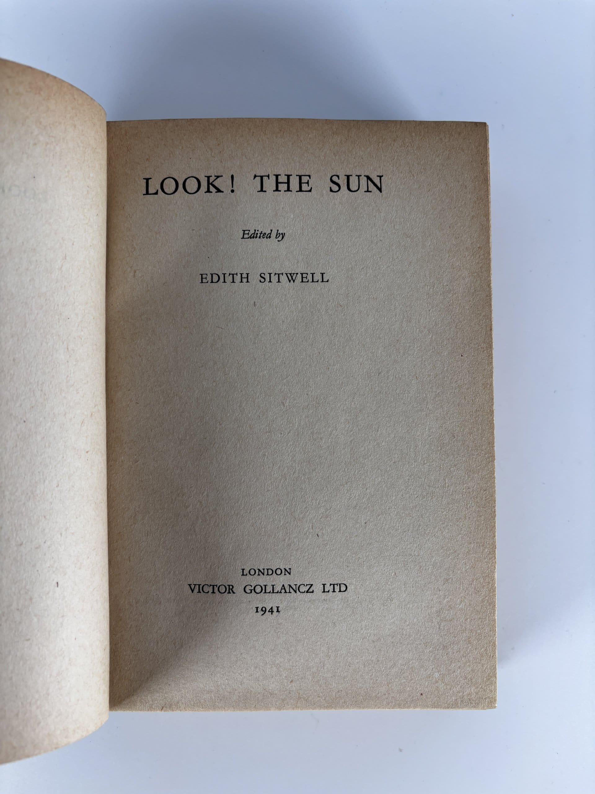 look the sun edith sitwell first ed2