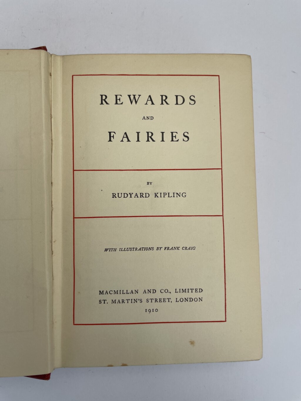 rudyard kipling rewards and fairies first edition2
