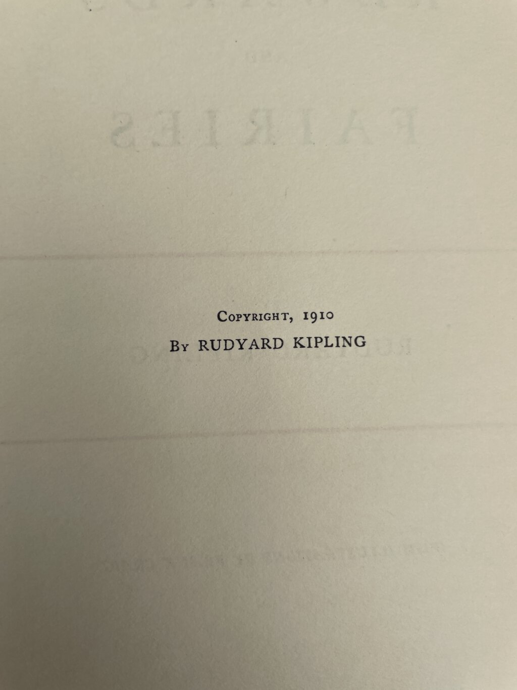rudyard kipling rewards and fairies first edition3