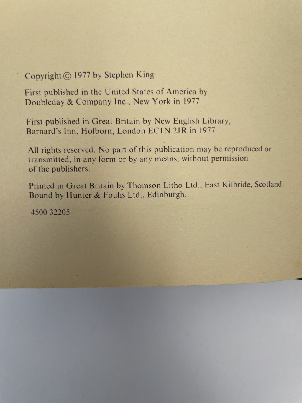stephen king the shining first uk edi2