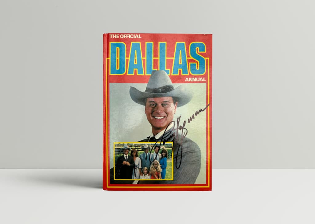 Dallas Annual - SIGNED by Larry Hagman