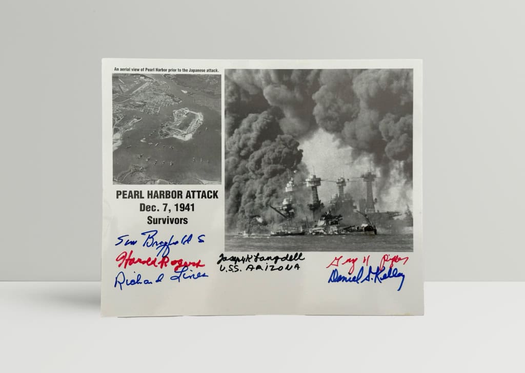 Pearl Harbor - SIGNED photo survivors