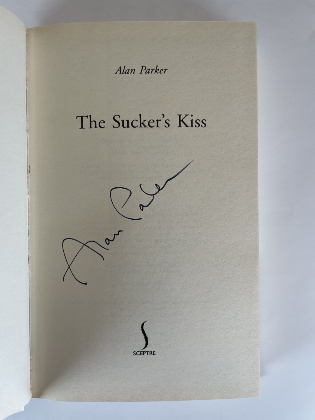 alan parker the suckers kiss signed first2