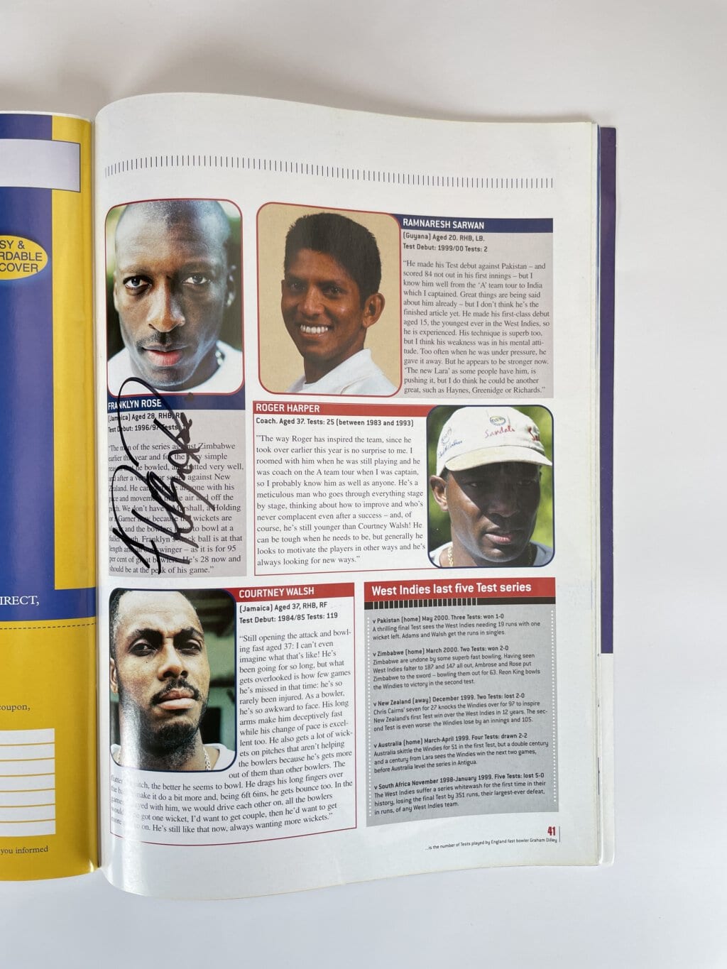 cricket magazine multi signed6