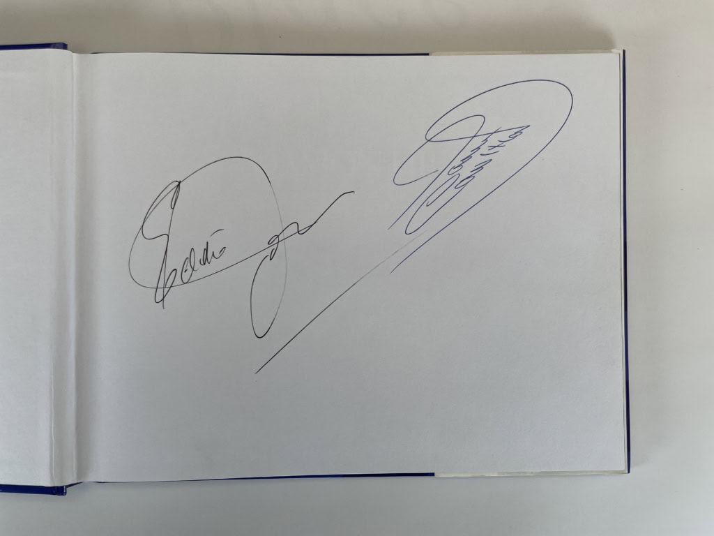 damon hill world champion signed eddie jordan david coulthard 2