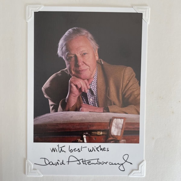 david attenborough life on earth signed pic first2