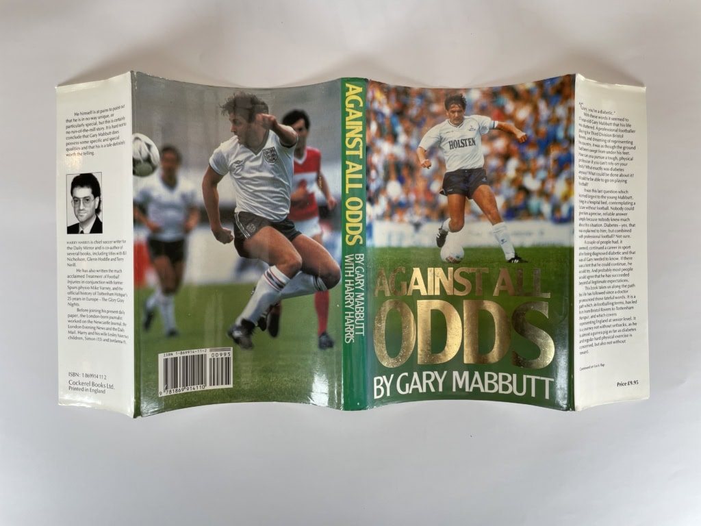 gary mabbutt against all odds signed by gazza first5