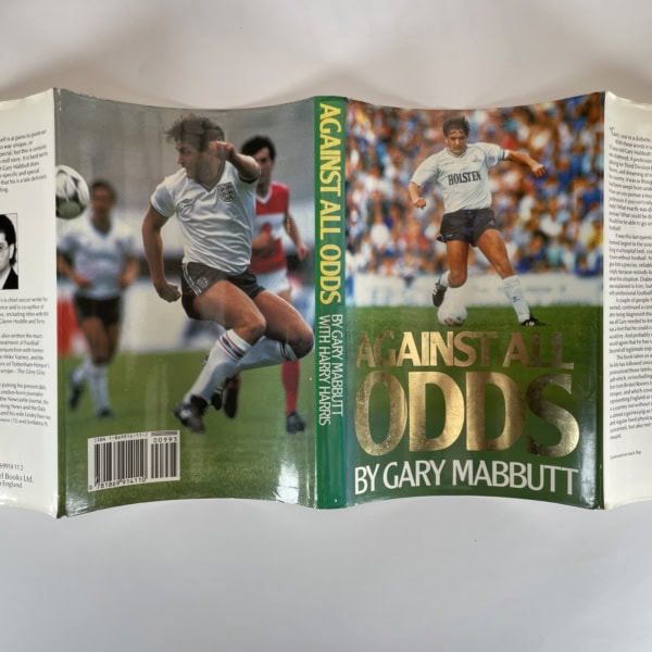 gary mabbutt against all odds signed by gazza first5