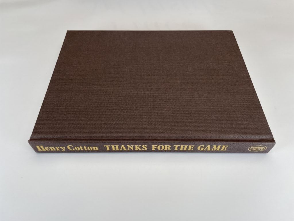 henry cotton thanks for the game signed first4