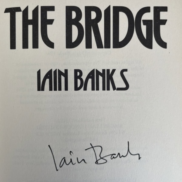 iain banks the bridge signed first ed2