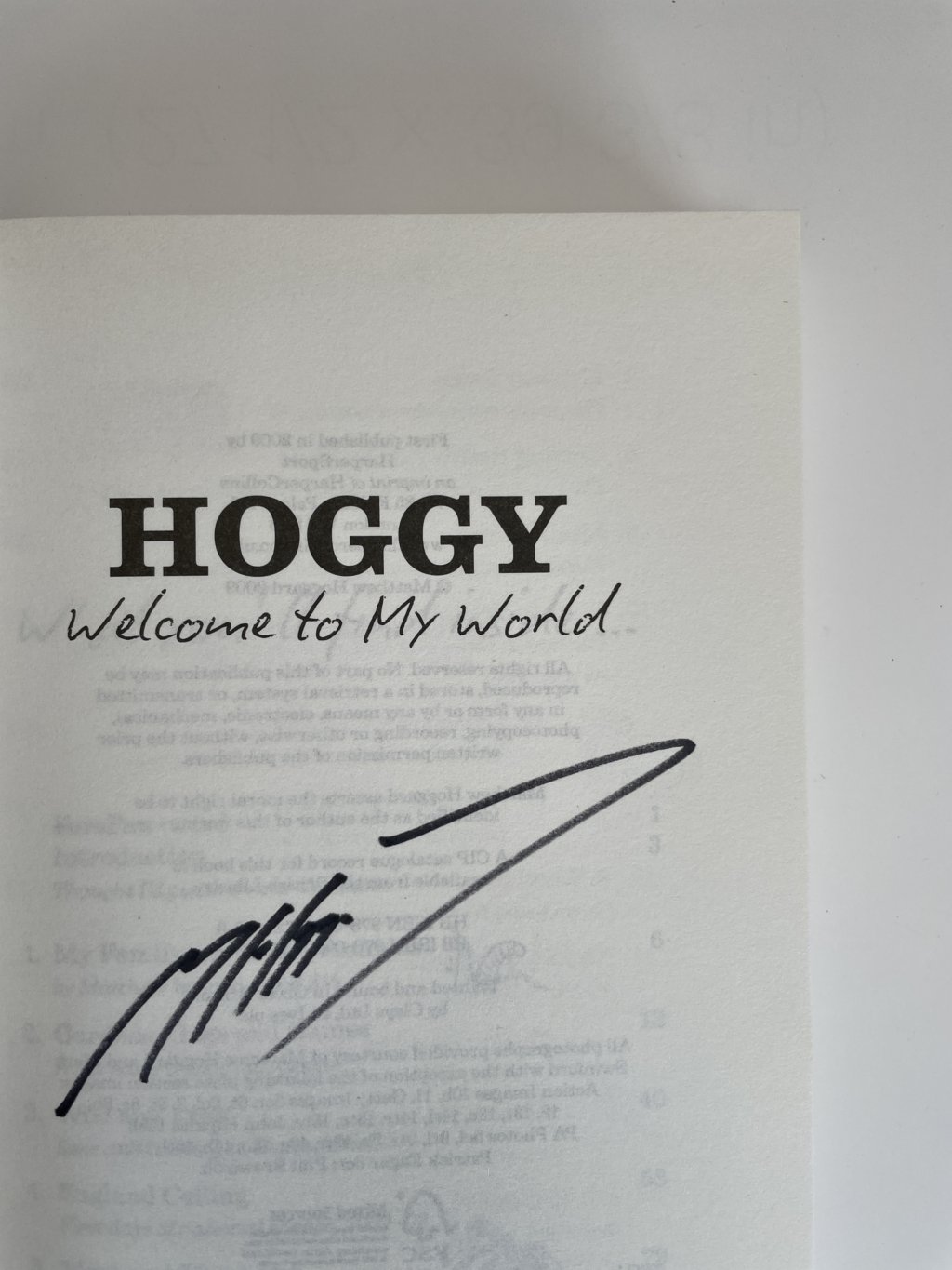 matthew hoggard hoggy signed first ed2