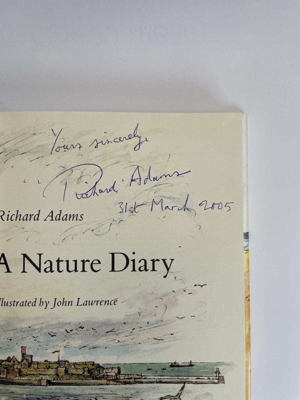 richard adams a nature diary signed first 2