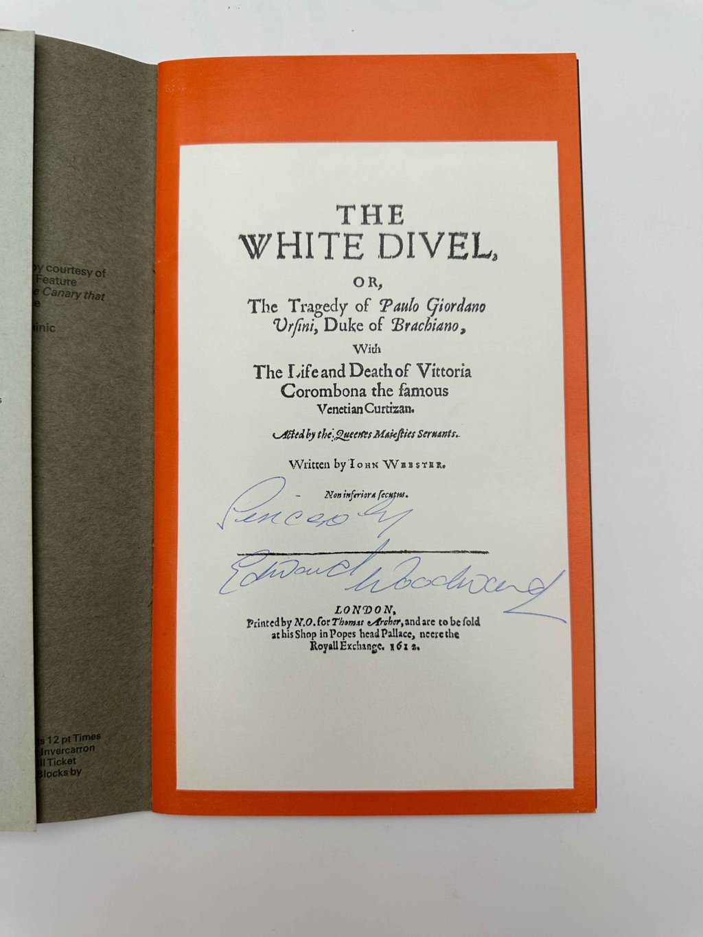 the white divel signed 2