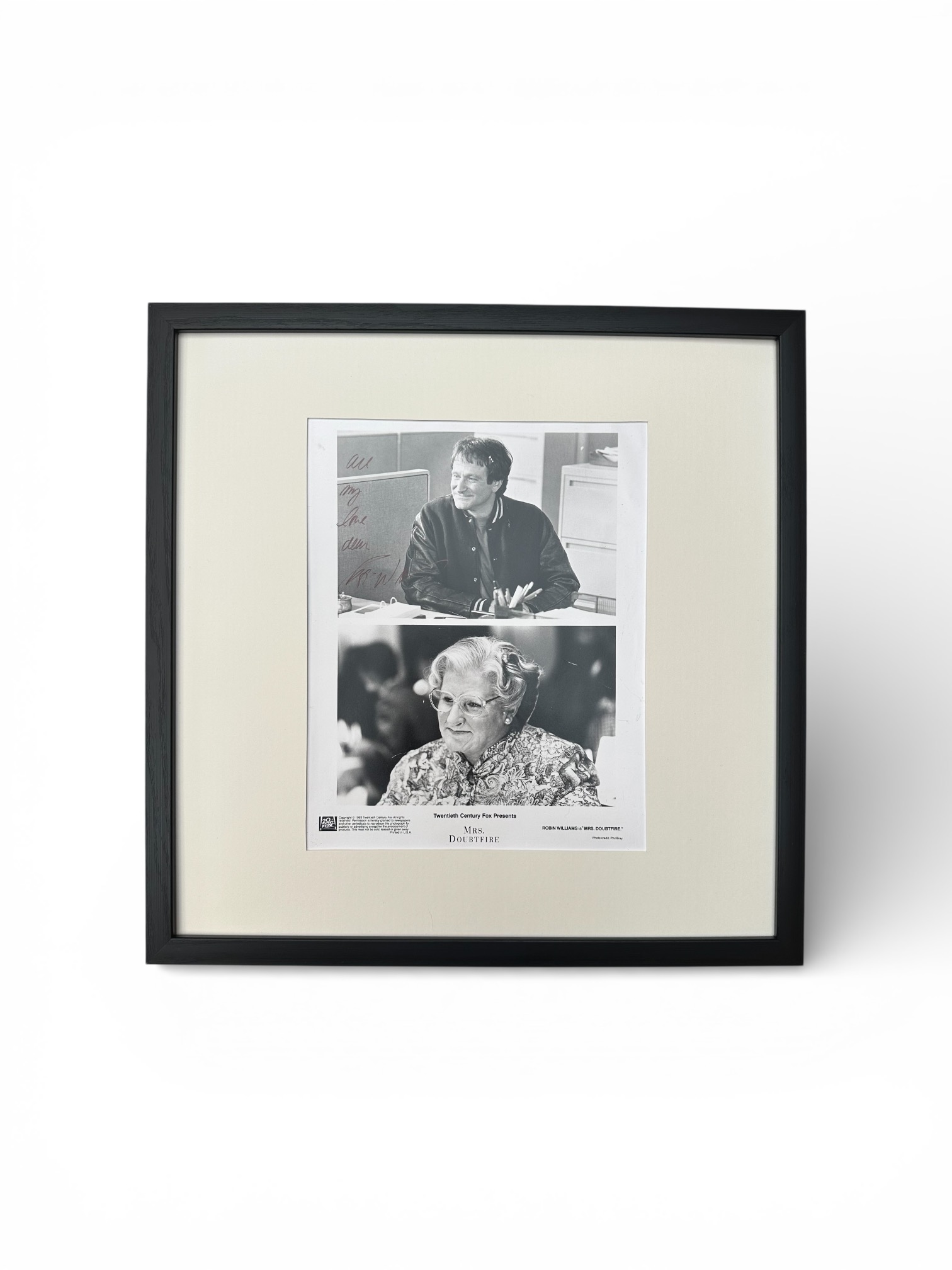 Robin Williams - Mrs Doubtfire - SIGNED photograph