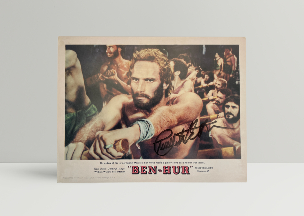 ben hur signed lobby card1