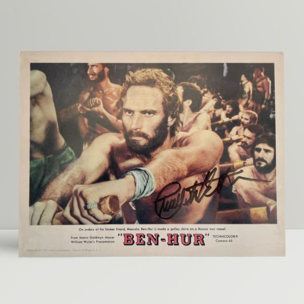 ben hur signed lobby card1