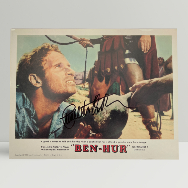 ben hur signed lobby card2