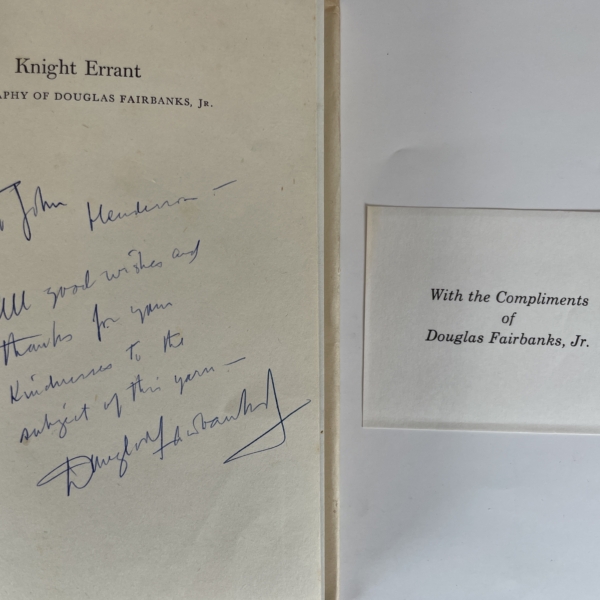 douglas fairbanks knight errant signed first3