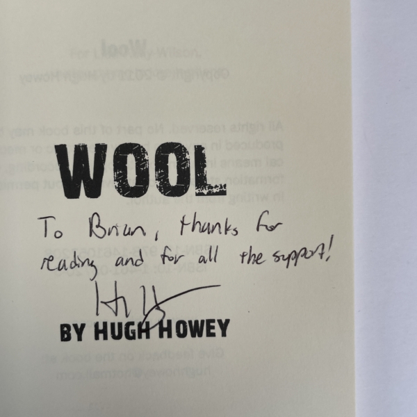 hugh howey wool signed 2