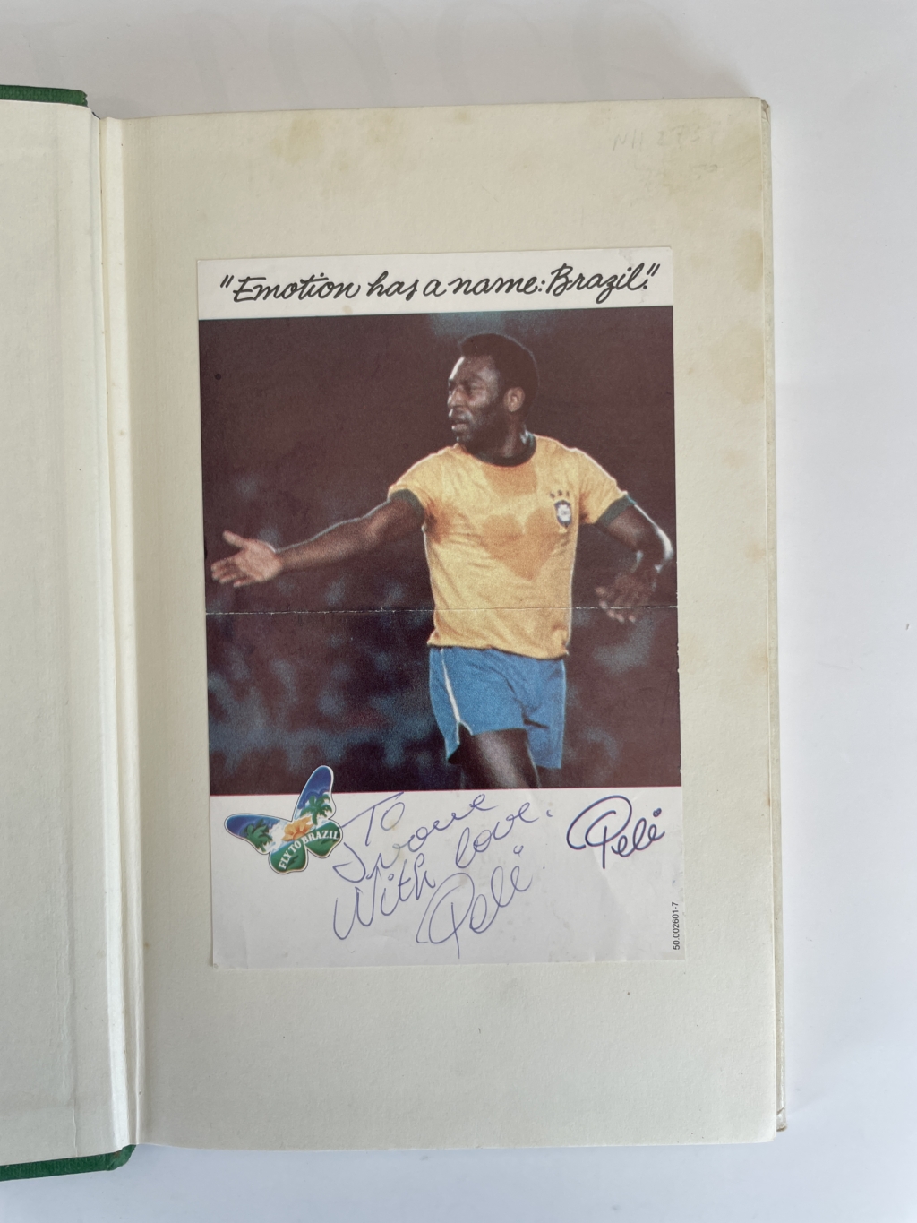 paul trevillion king pele signed photo 2