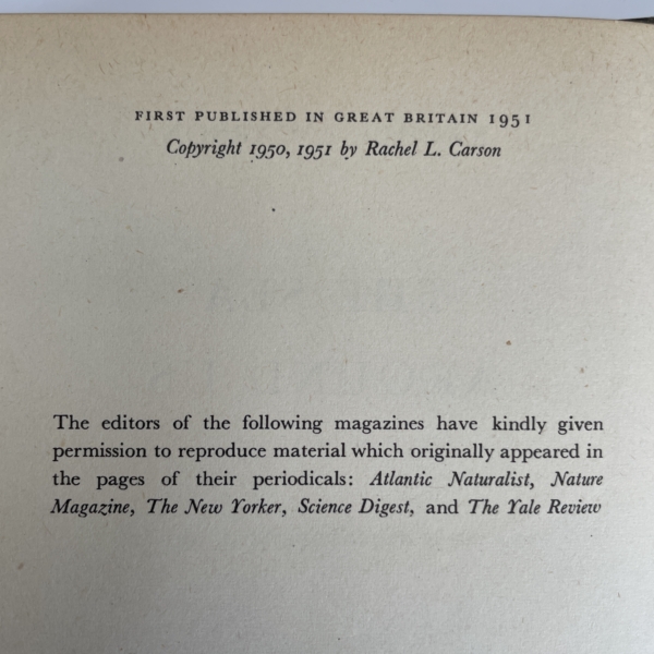 rachel carson the sea around us first2