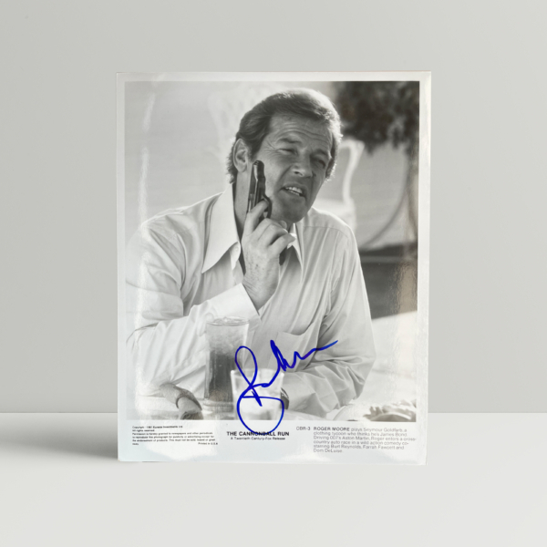 roger moore signed picture