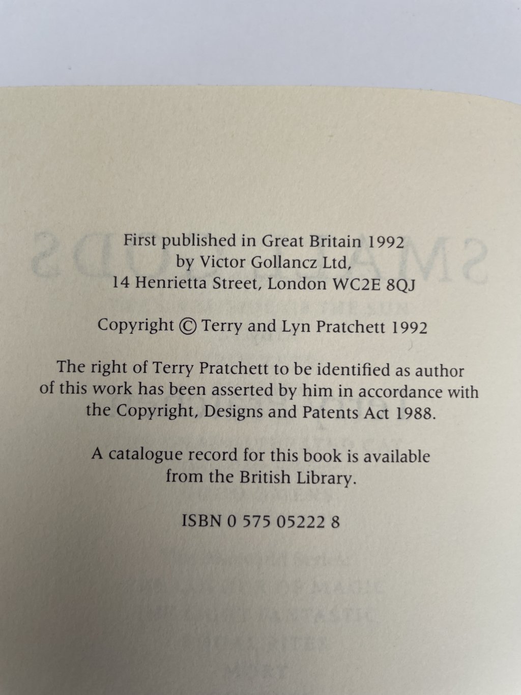 terry pratchett small gods first ed2