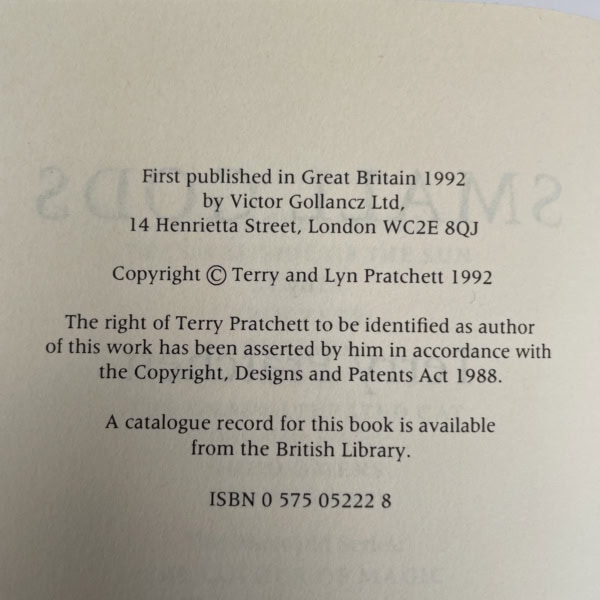 terry pratchett small gods first ed2