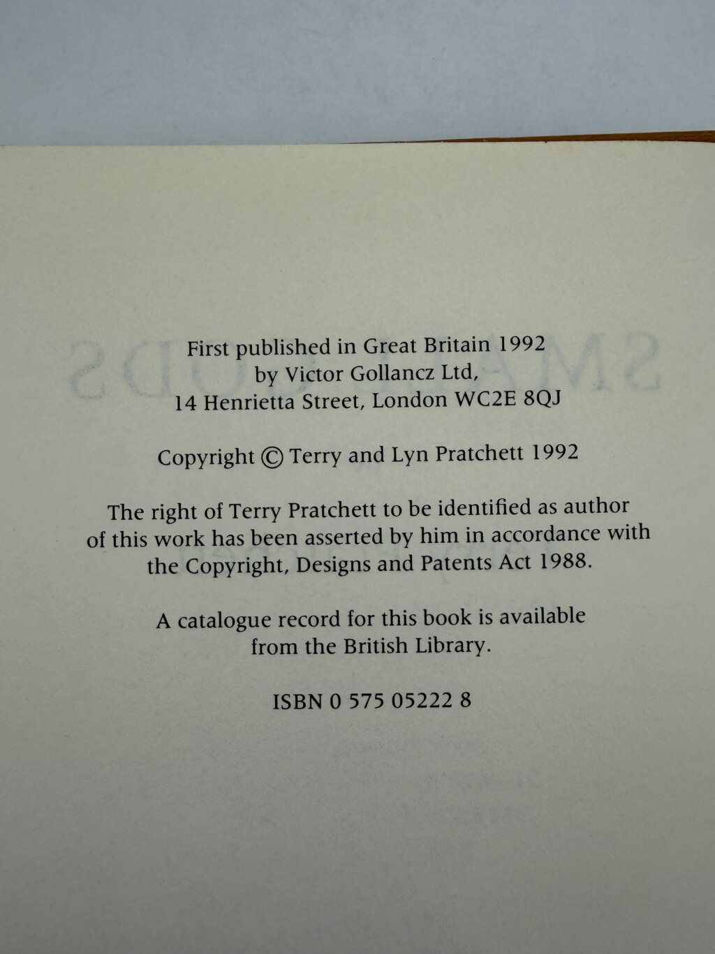 terry pratchett small gods first edition 2
