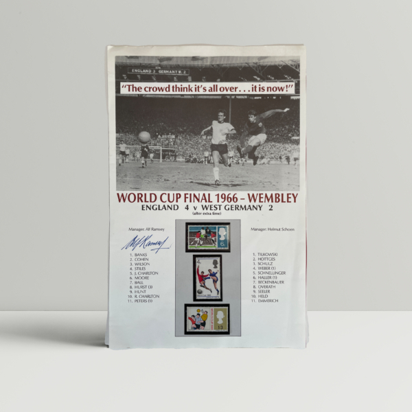 world cup final 66 stamps signed alf ramsey1