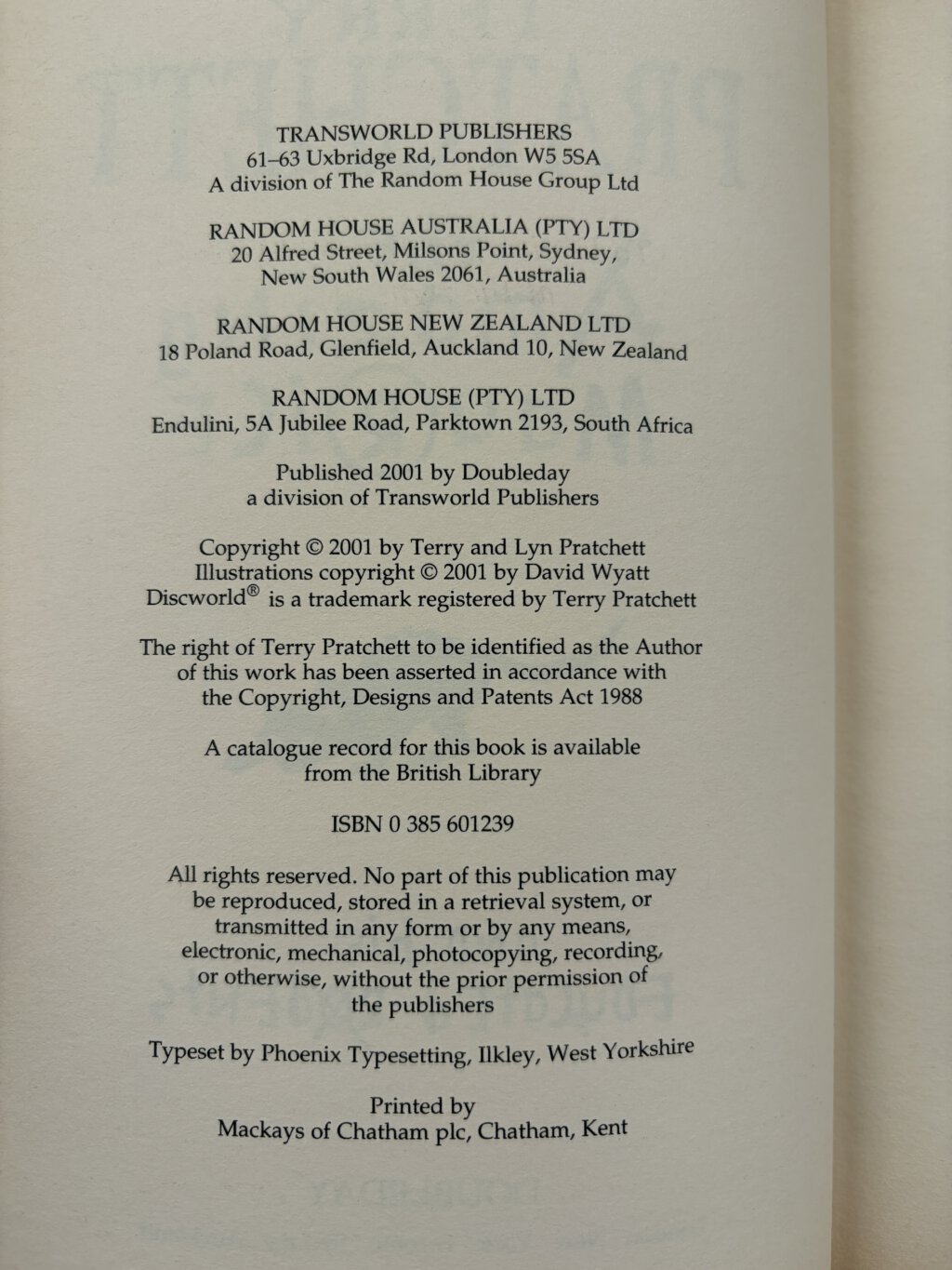 terry pratchett the amzing maurice first edition 2